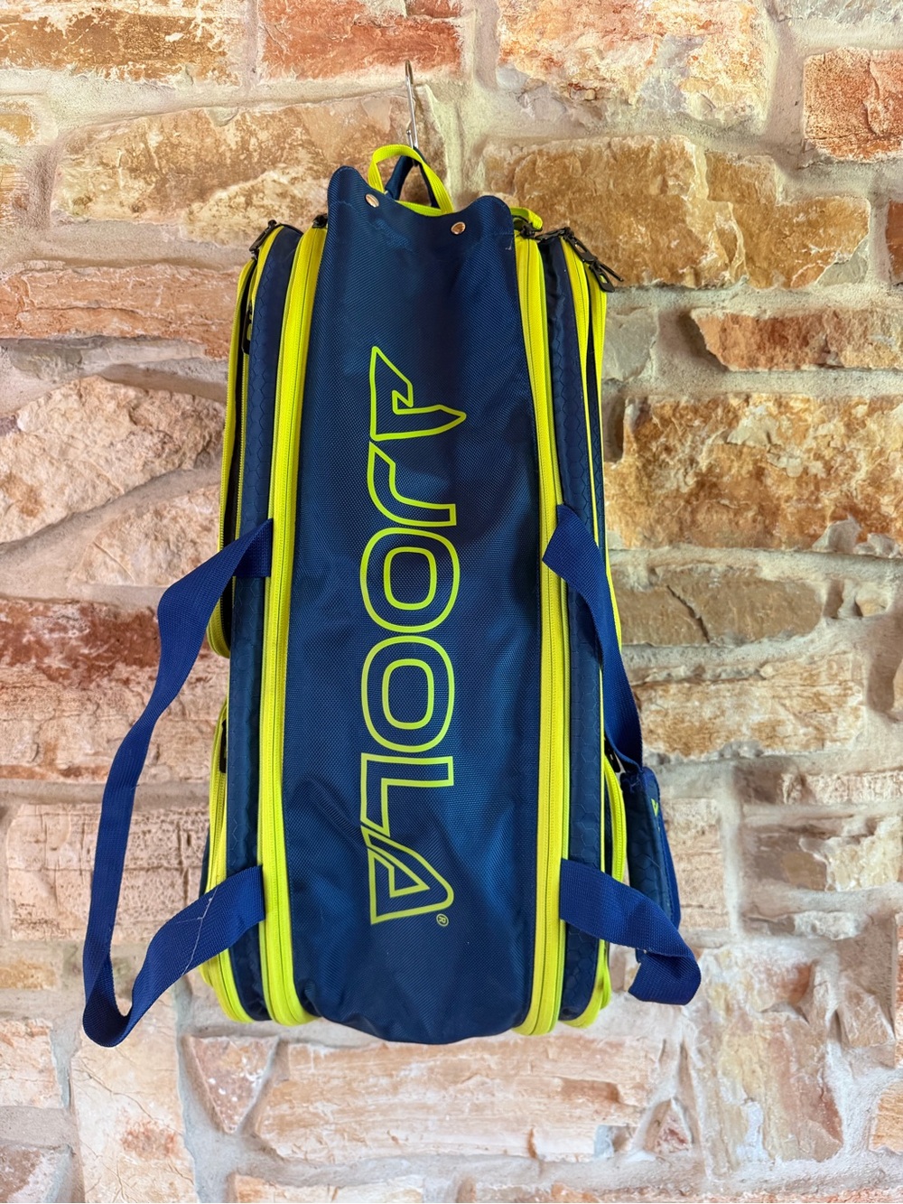 JOOLA Navy & Neon Yellow Duffel Bag for Men
